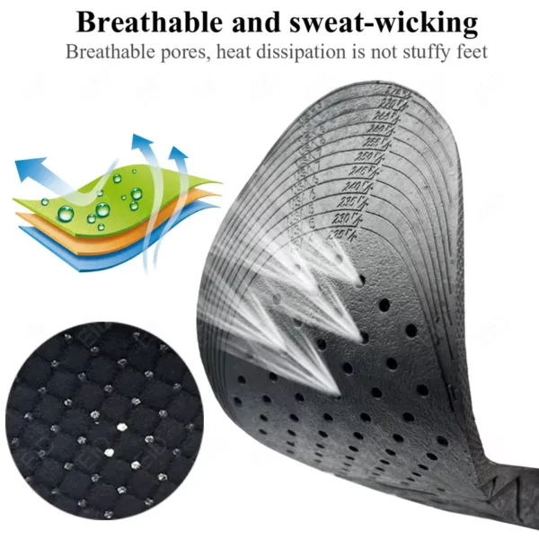 Air Insoles with flexible adjustment size 35 - 44 size EU | They Provide Comfort and Breathability |